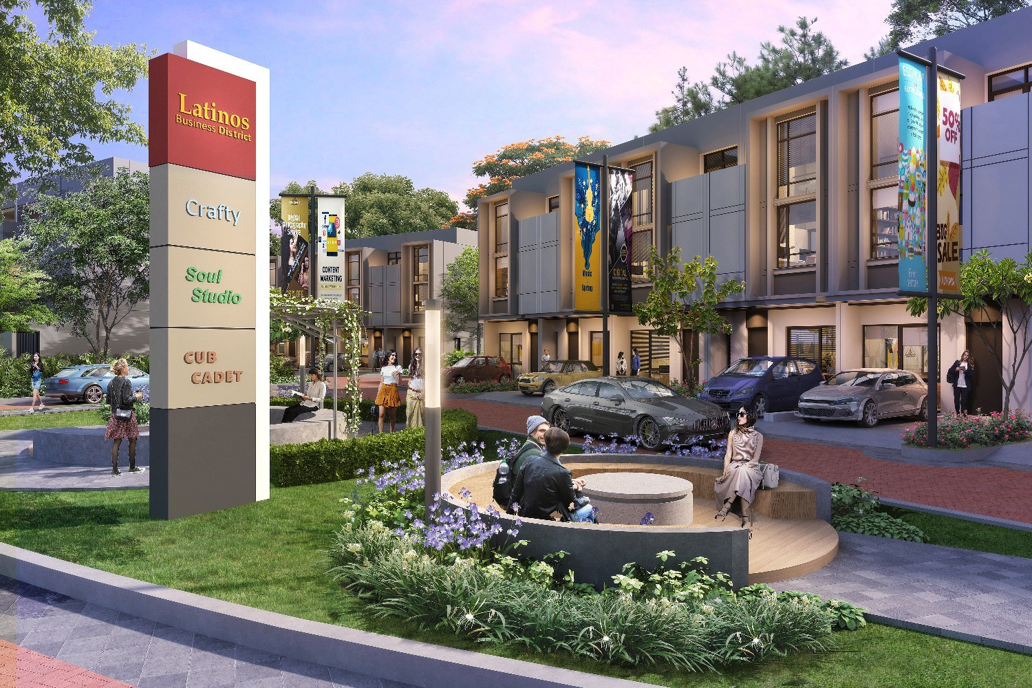 Latinos Business District at BSD City Type 91