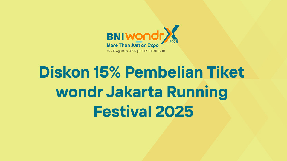 Diskon 15% Pembelian Tiket wondr Jakarta Running Festival 2025