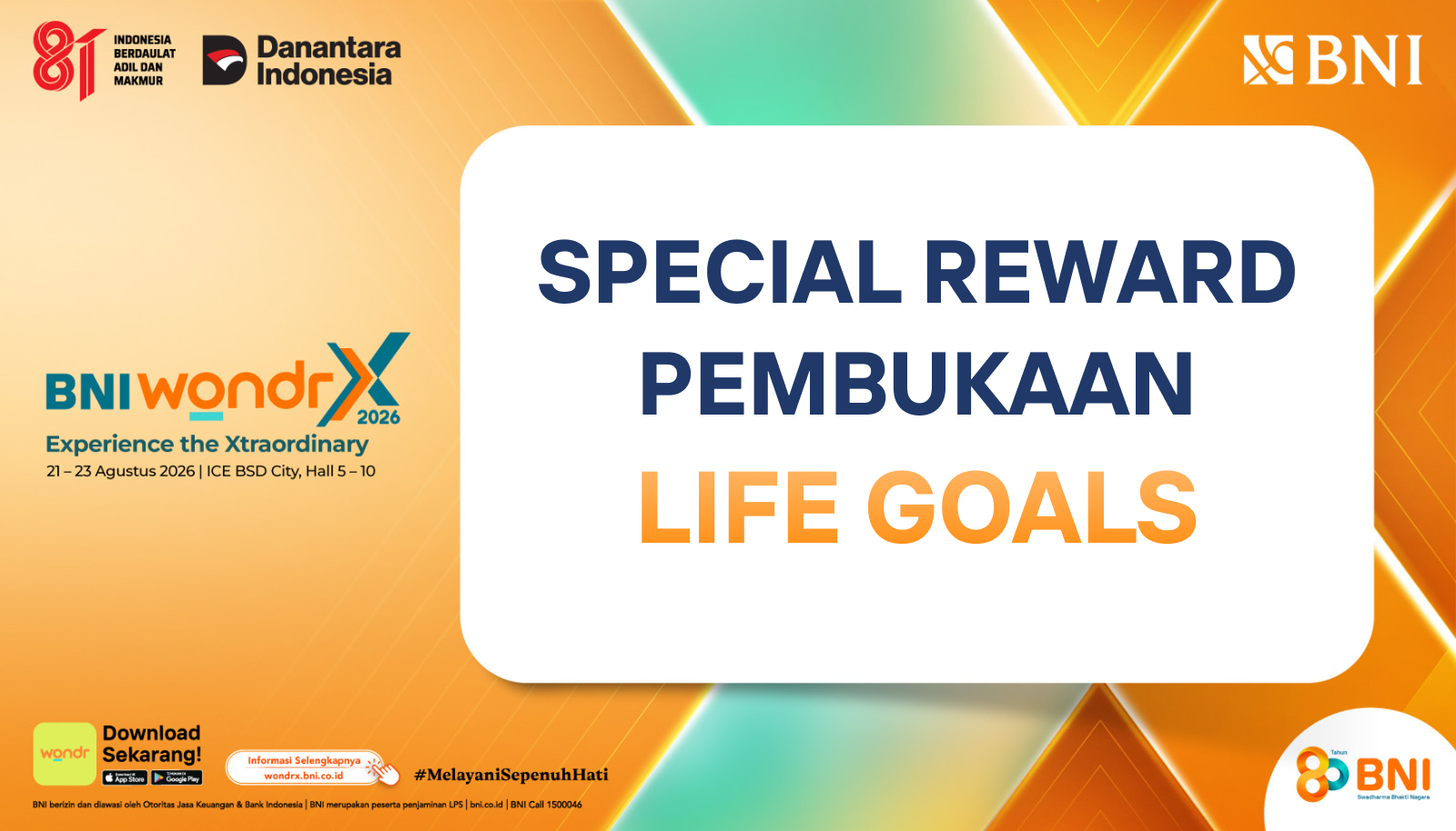 Special Reward Pembukaan Life Goals