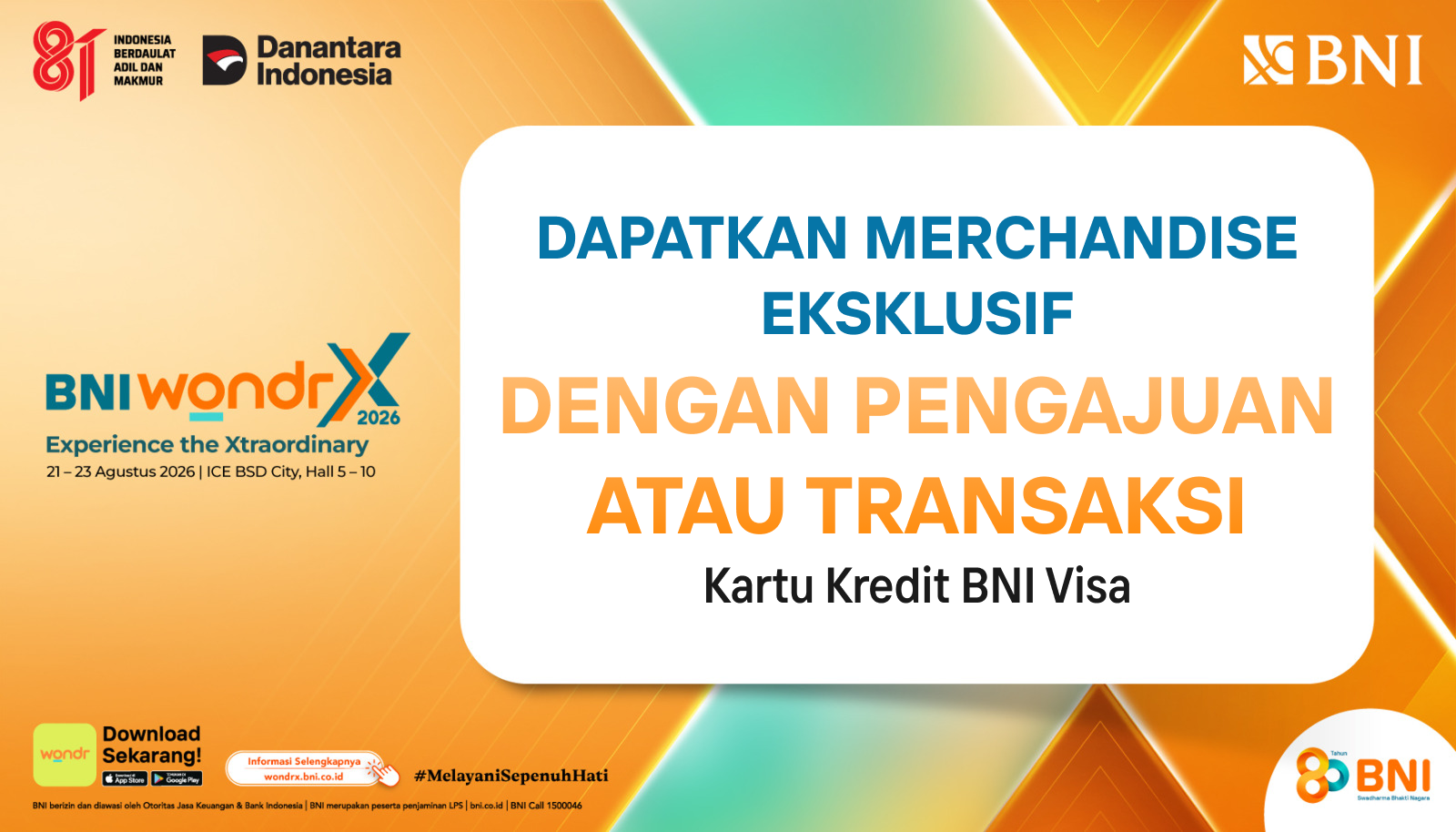Dapatkan Merchandise Eksklusif dengan Pengajuan atau Transaksi Kartu Kredit BNI Visa