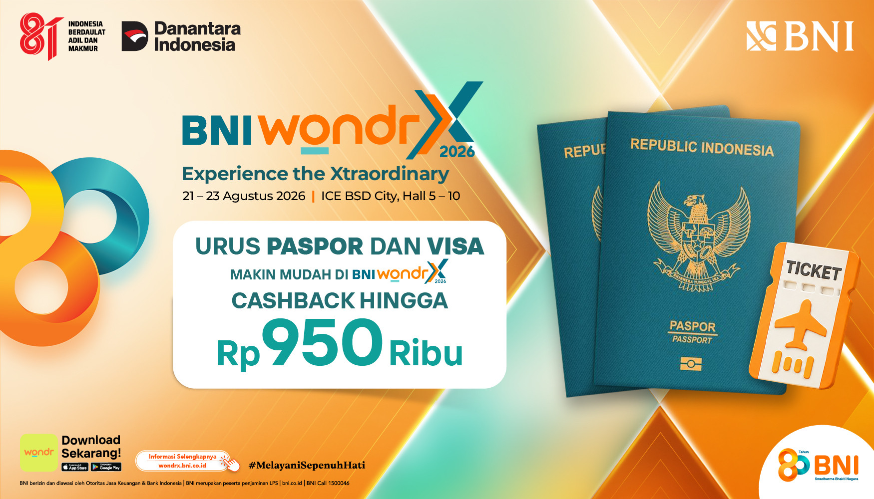 Urus Paspor & Visa Makin Mudah di BNI wondrX, Dapatkan Cashback Biaya E-Paspor hingga Rp950.000