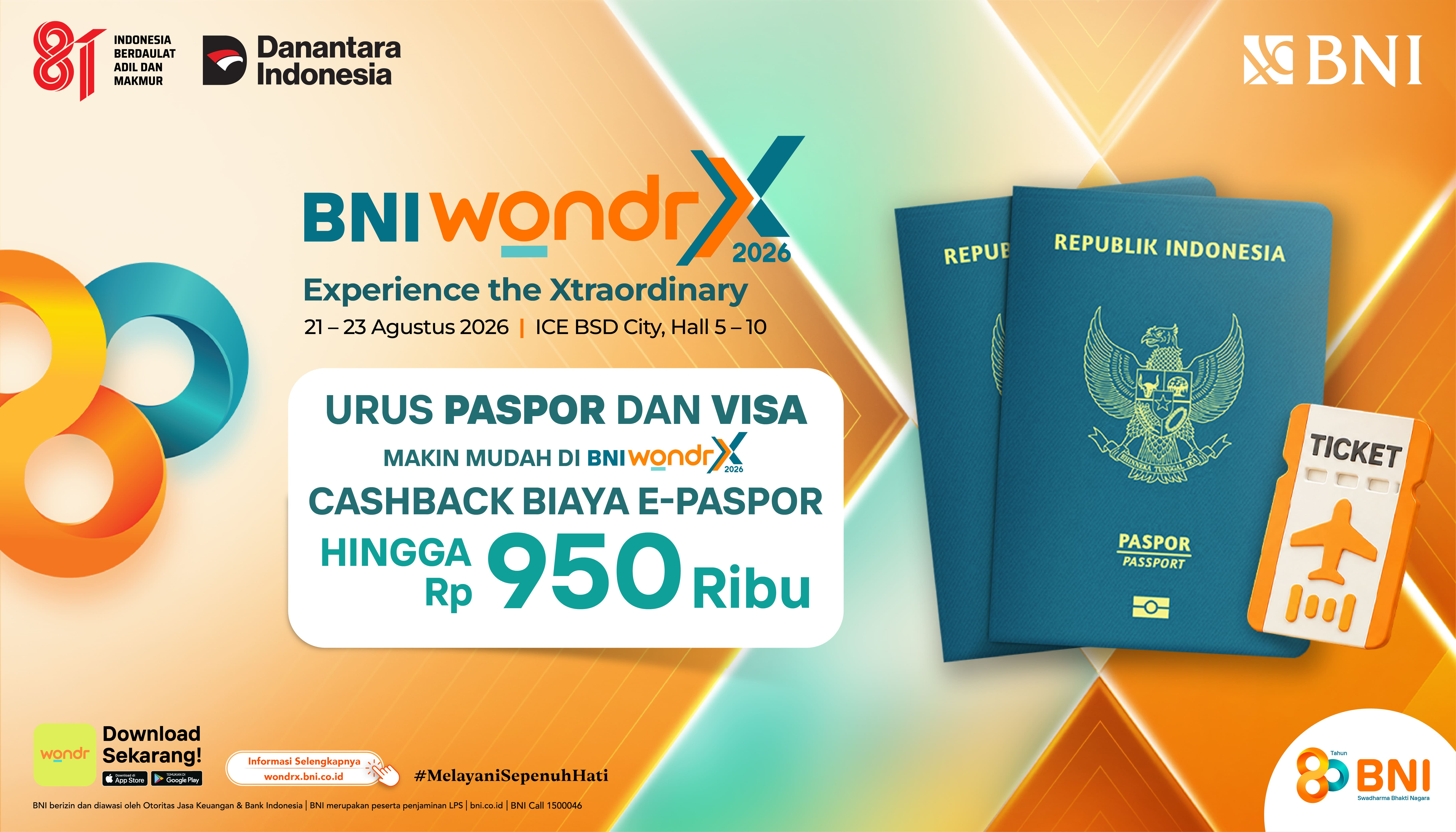 Urus Paspor & Visa Makin Mudah di BNI wondrX, Dapatkan Cashback Biaya E-Paspor hingga Rp950.000