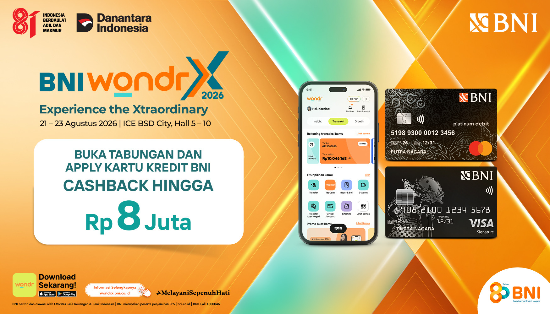 Buka Tabungan dan Apply Kartu Kredit BNI — Cashback hingga Rp8 juta